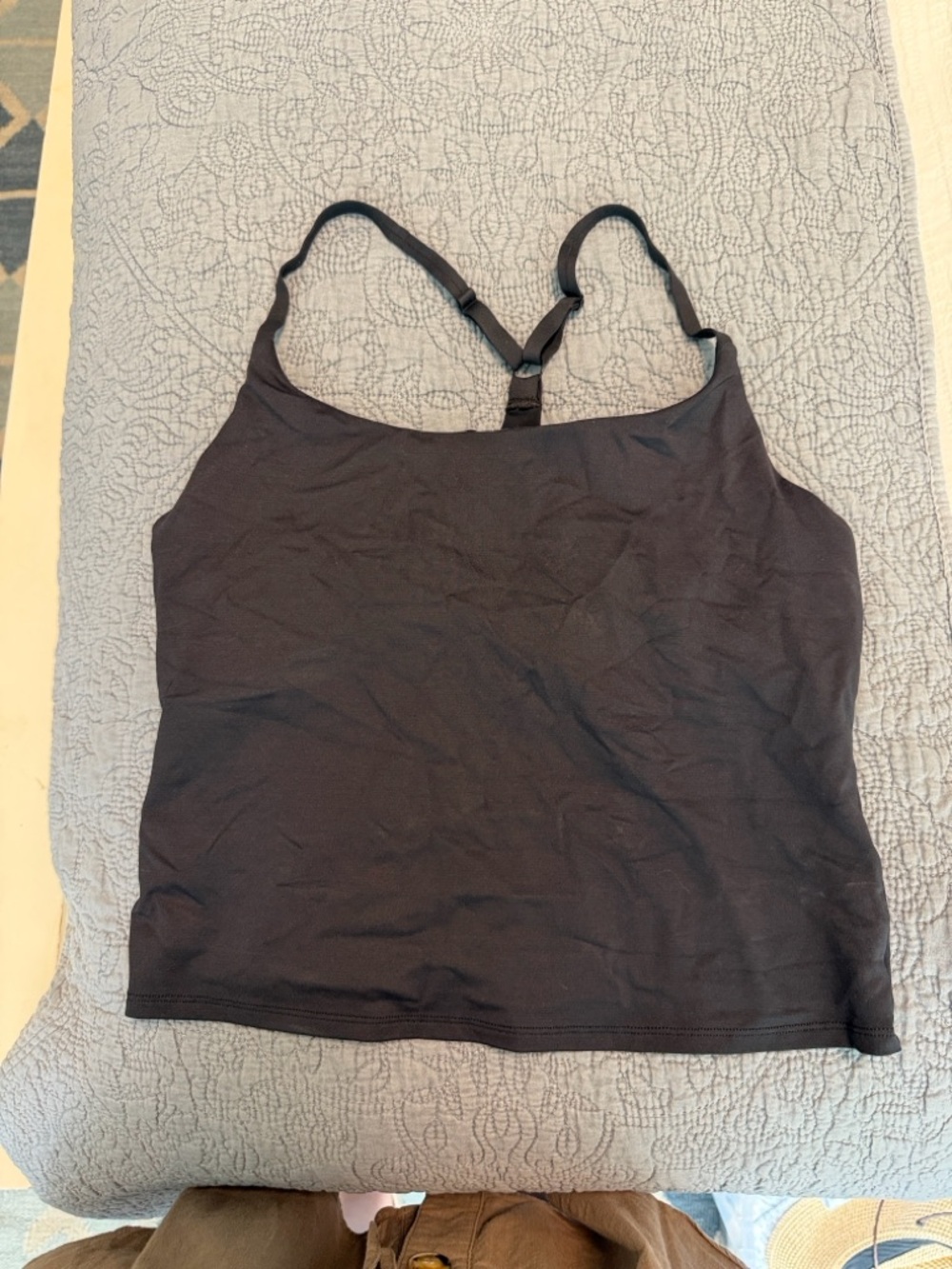 Outdoor Voices Black Racerback Camisole Tank